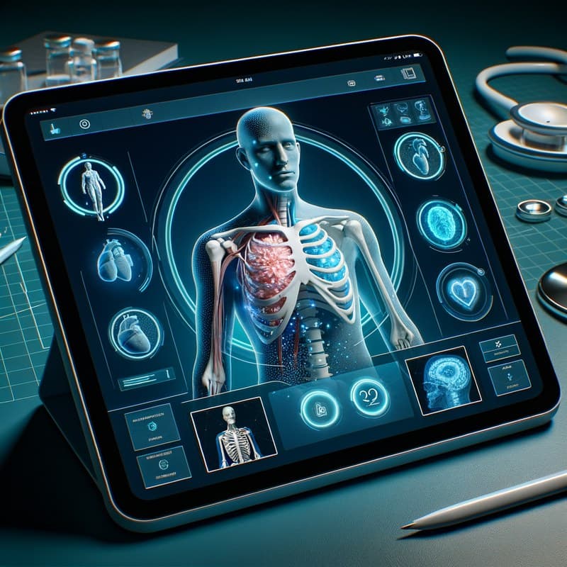 AcademiX3D virtual patient interface