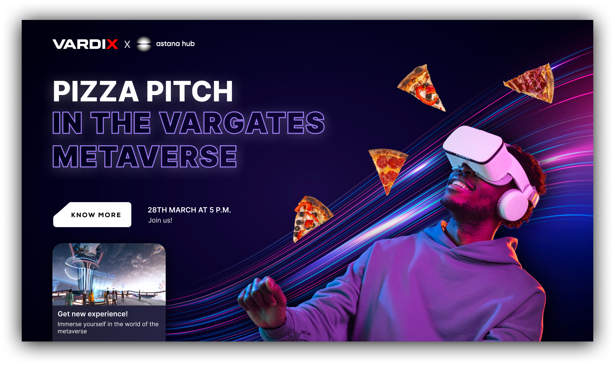 Pizza Pitch in the VARGATES Metaverse