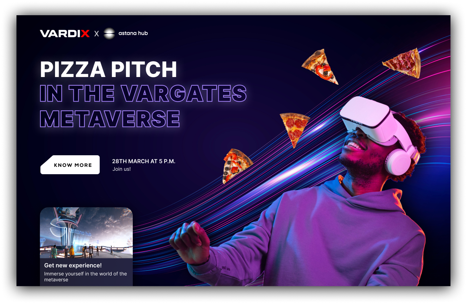 Pizza Pitch in the VARGATES Metaverse!
